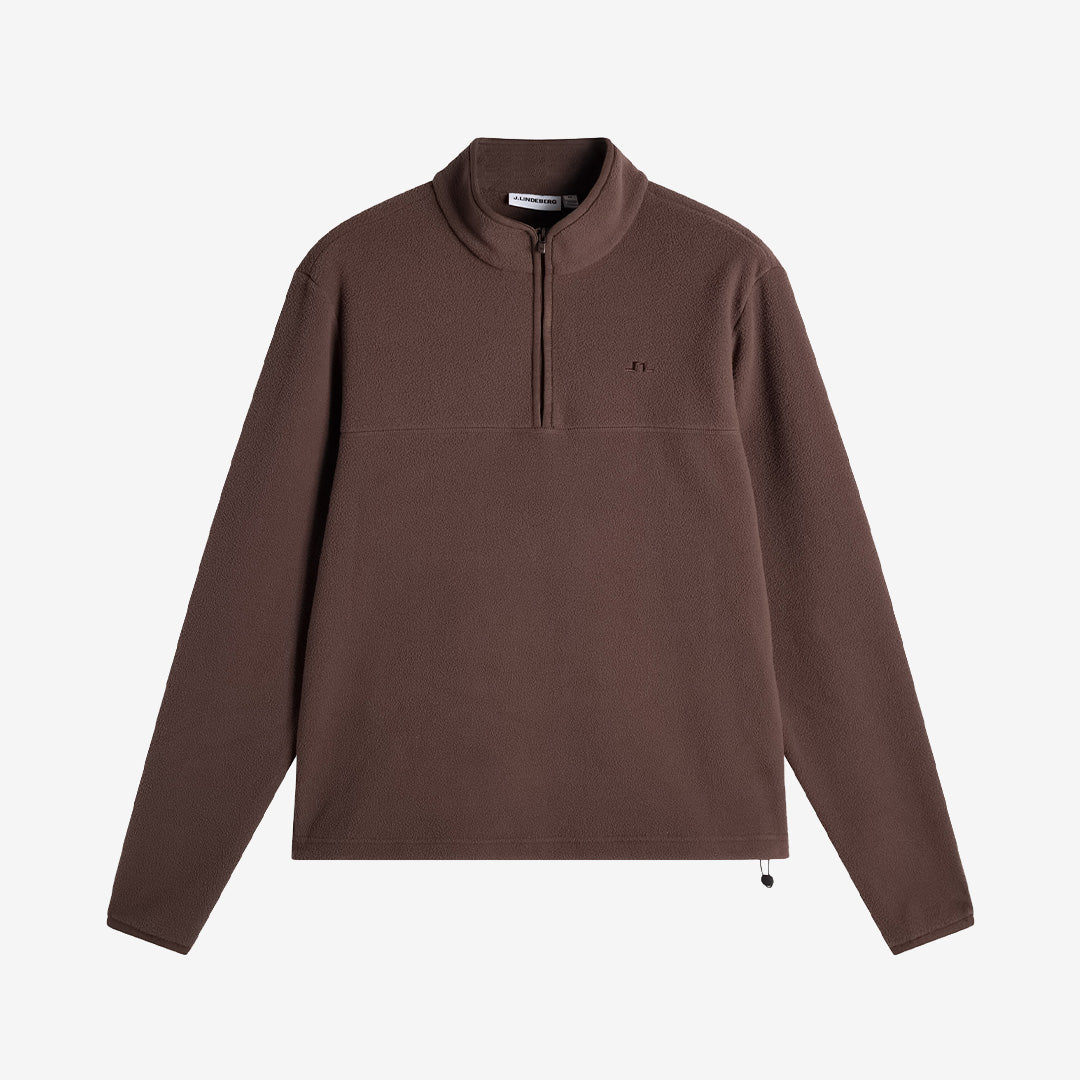 J.Lindeberg Fleece Mid Layer Seal Brown fleece för herr i 100% polyester
