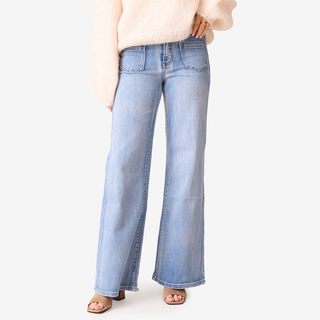 Jeans med klassisk rak passform