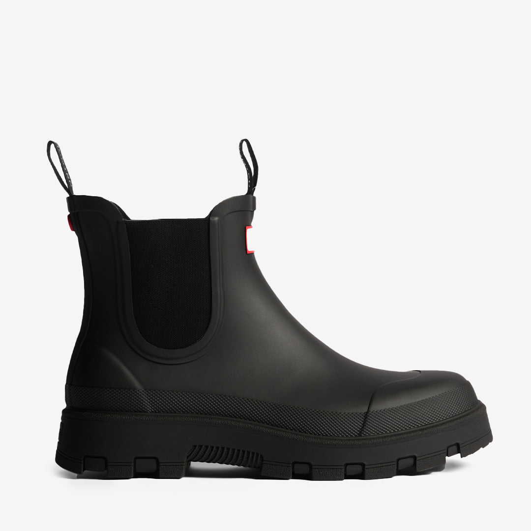 Svart Unisex Elements Elastic Chelsea Boot i gummi med elastiska paneler