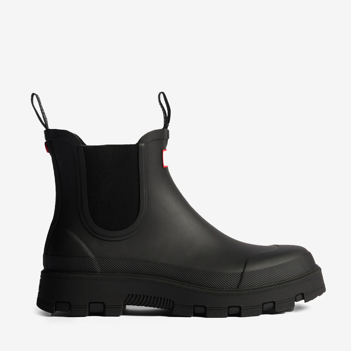 Svart Unisex Elements Elastic Chelsea Boot i gummi med elastiska paneler