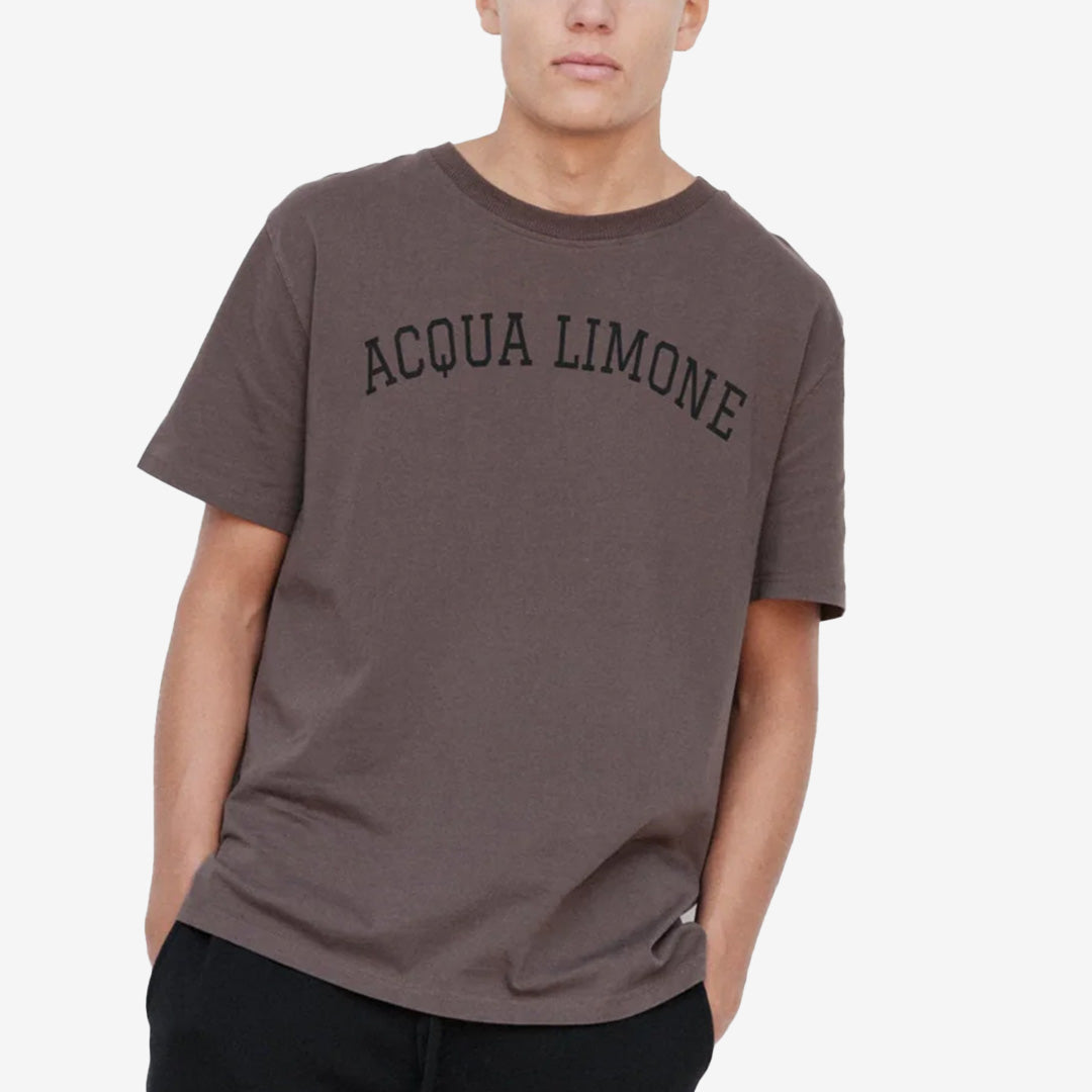 Heavy Ivy Tee i färgen Nut med broderi fram och bak från Acqua Limone