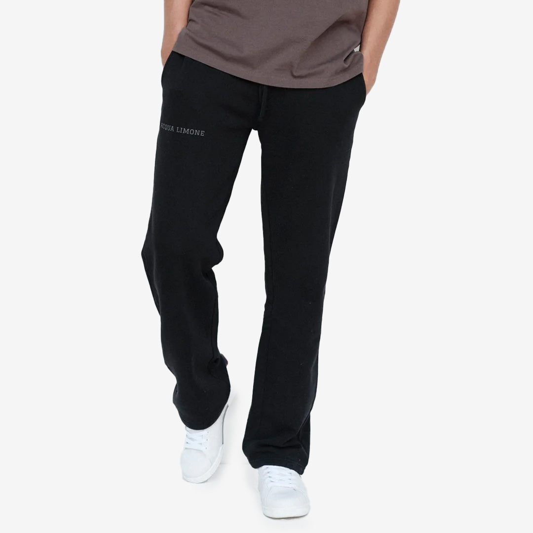 Svarta Ivy League Pants med Acqua Limone-tryck fram och citrontryck bak