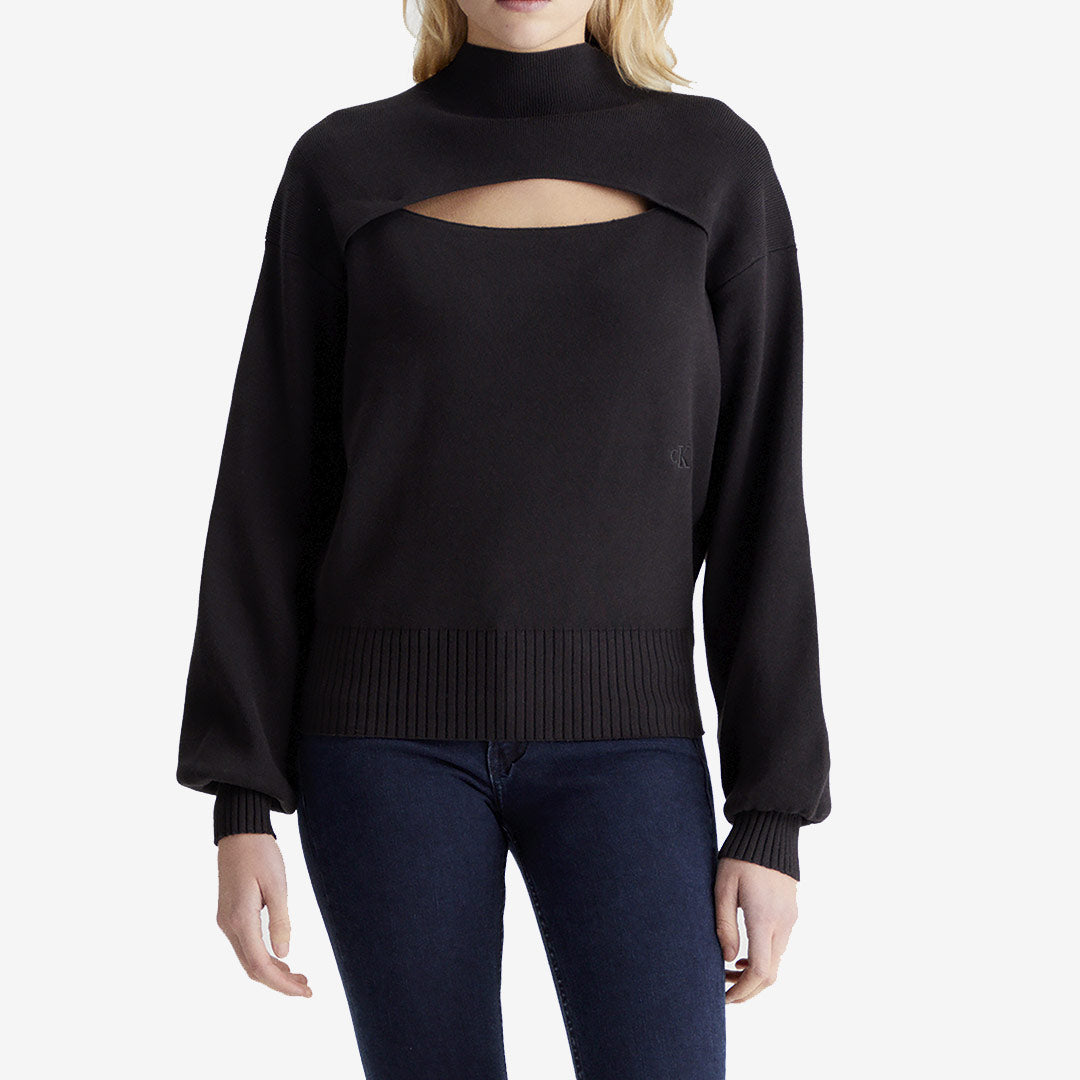 CUT OUT LOOSE SWEATER