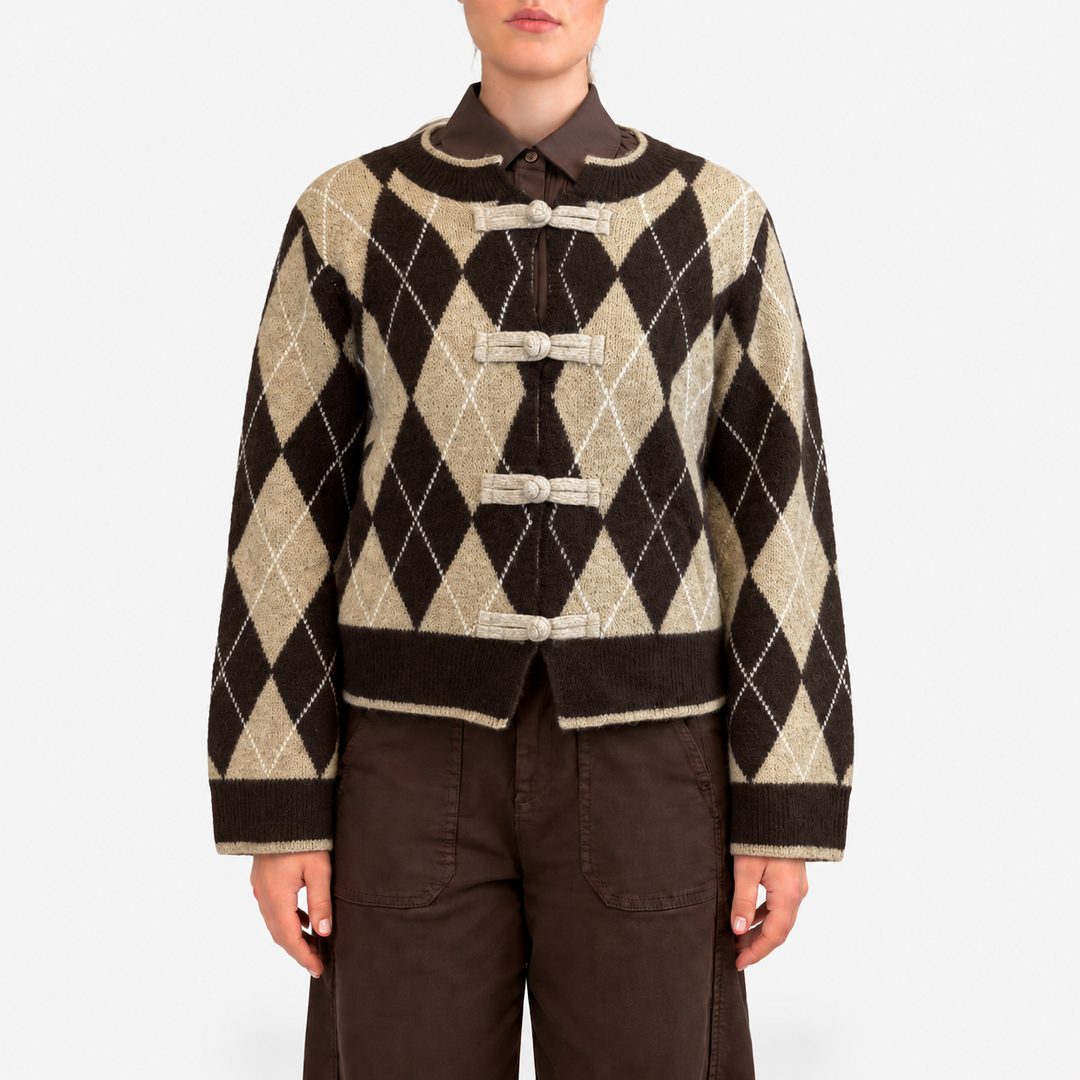 Stickad cardigan