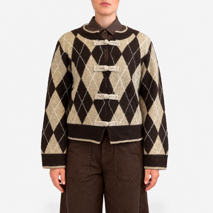 Stickad cardigan