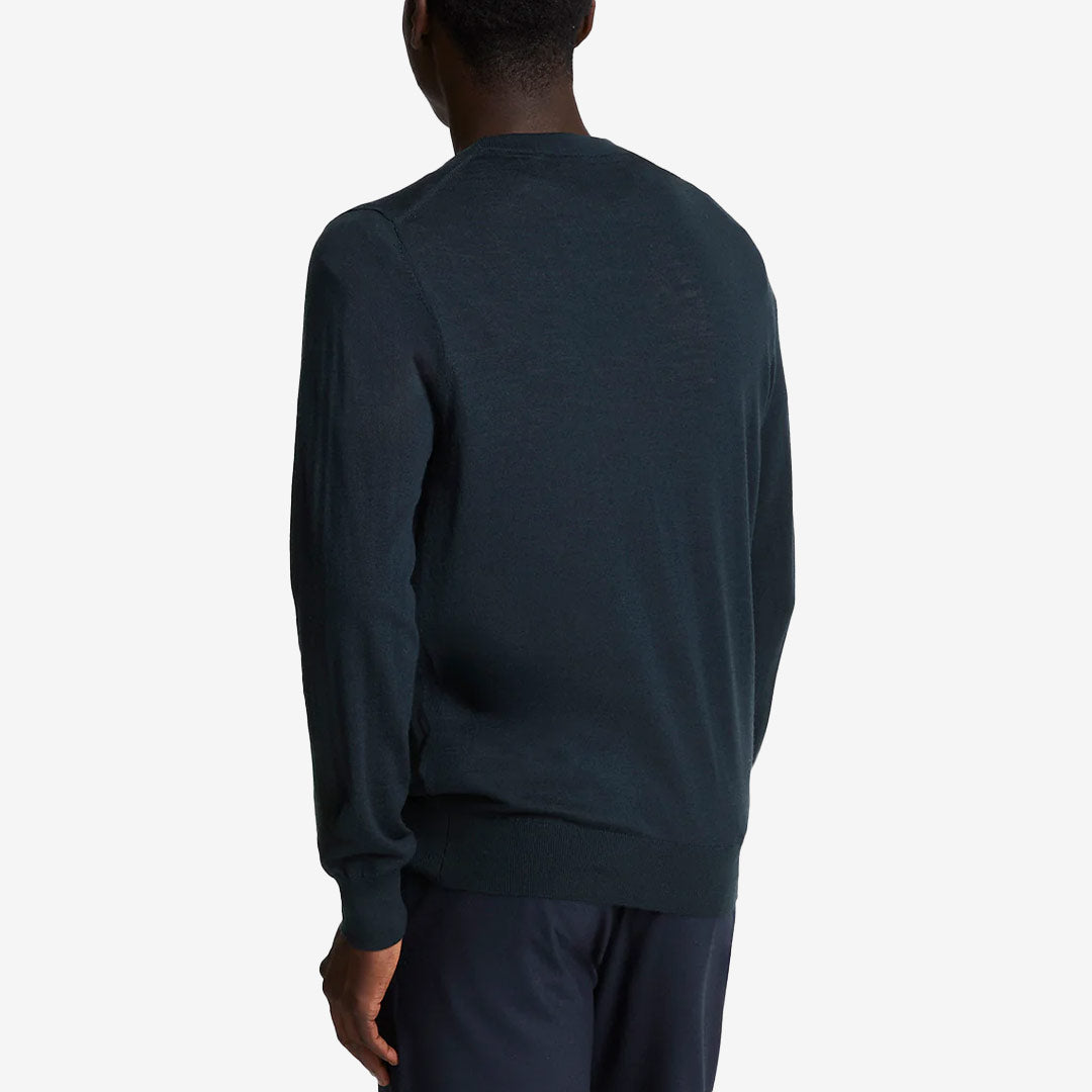 Tonal Eagle Merino Crew Neck Jumper