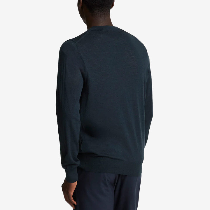 Tonal Eagle Merino Crew Neck Jumper