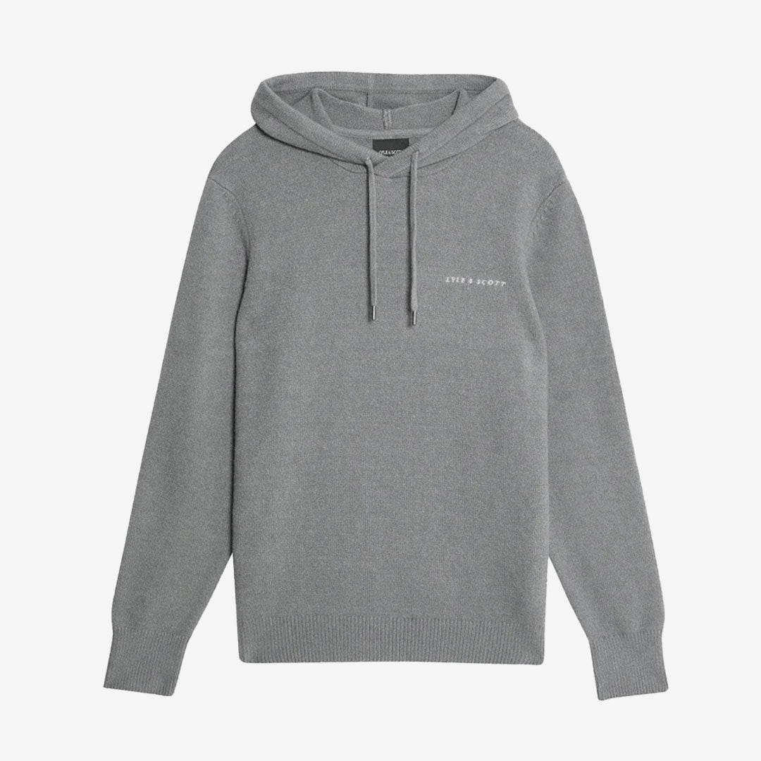Script Knitted Hoodie
