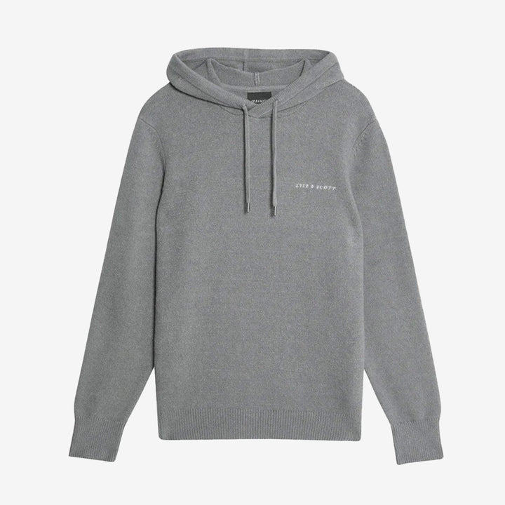 Script Knitted Hoodie