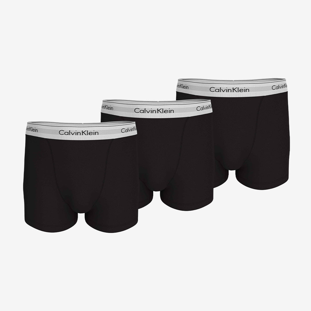 3-pack svarta kalsonger från Calvin Klein med logotypresår