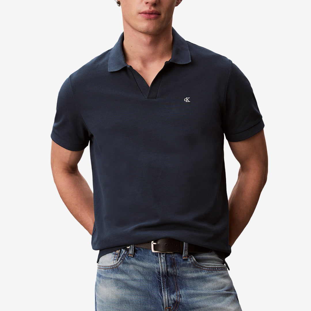 Open Collar Polo i Navy Stone från Calvin Klein modell LV04RF215G