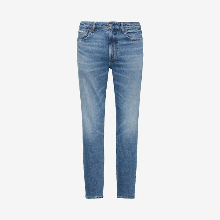 Blå jeans SLIM TAPER Blue Tide i 98% bomull och 2% elastan med slim tapered passform