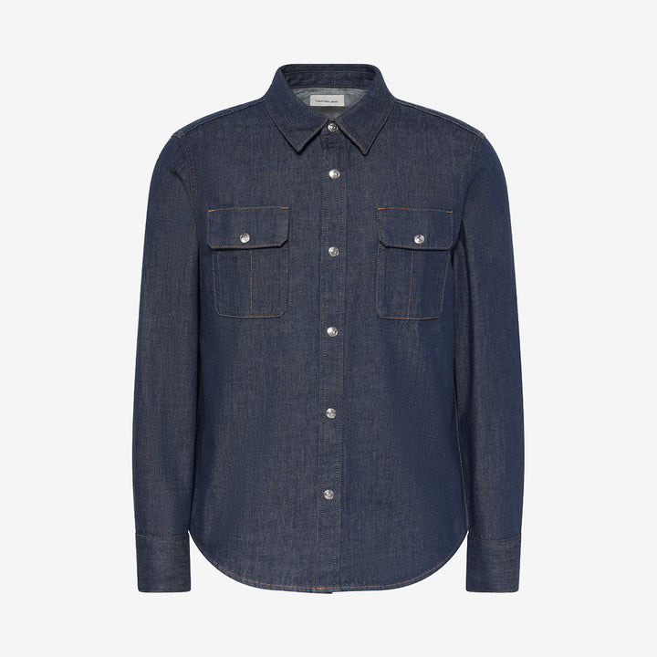 ICONIC INDIGO WSTRN DNM SHIRT
