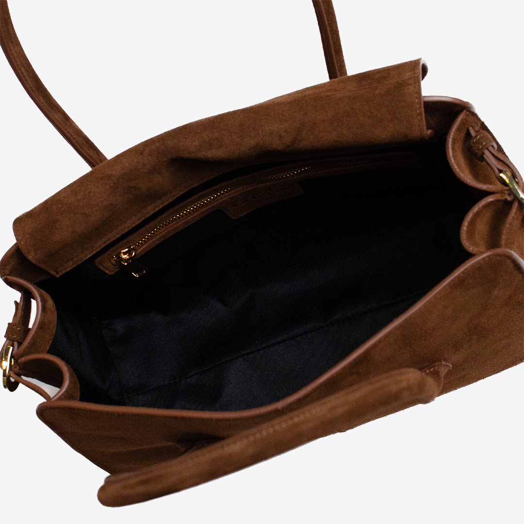 Loretto väska i mocka