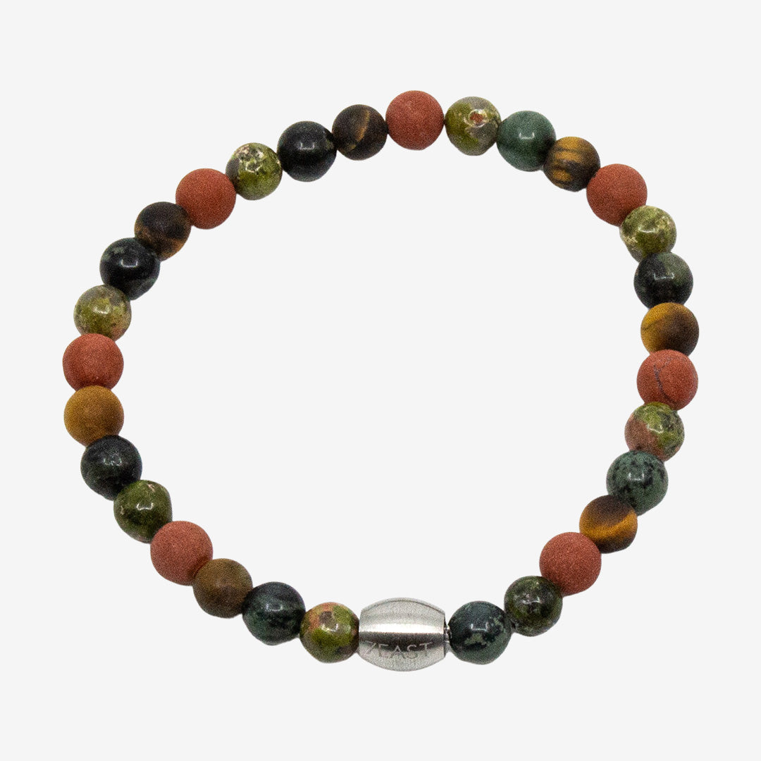 Chester Bracelet handgjort armband av ädelstenar i mix av färger, cirka 19 cm i omkrets.