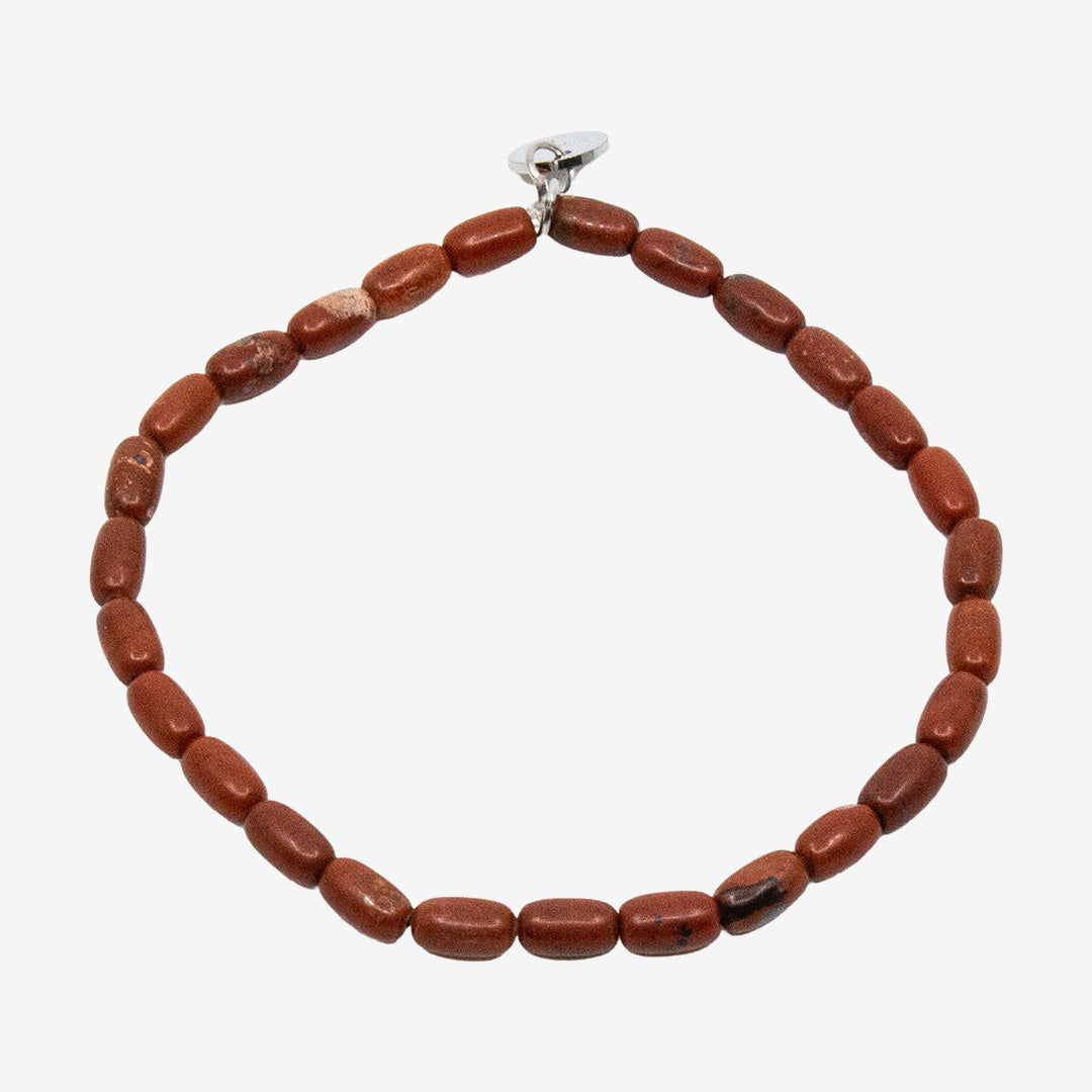 Seven East Bury Bracelet handgjort armband av ädelstenar i Orange, cirka 19 cm i omkrets.