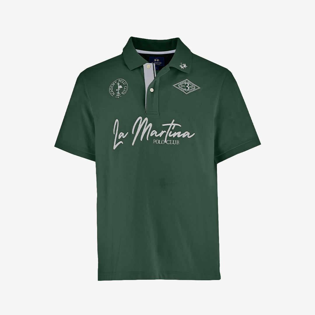 La Martina Cal pikétröja i grön bomull