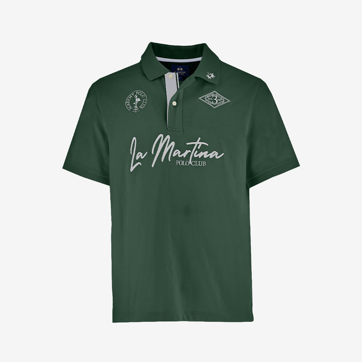 La Martina Cal pikétröja i grön bomull