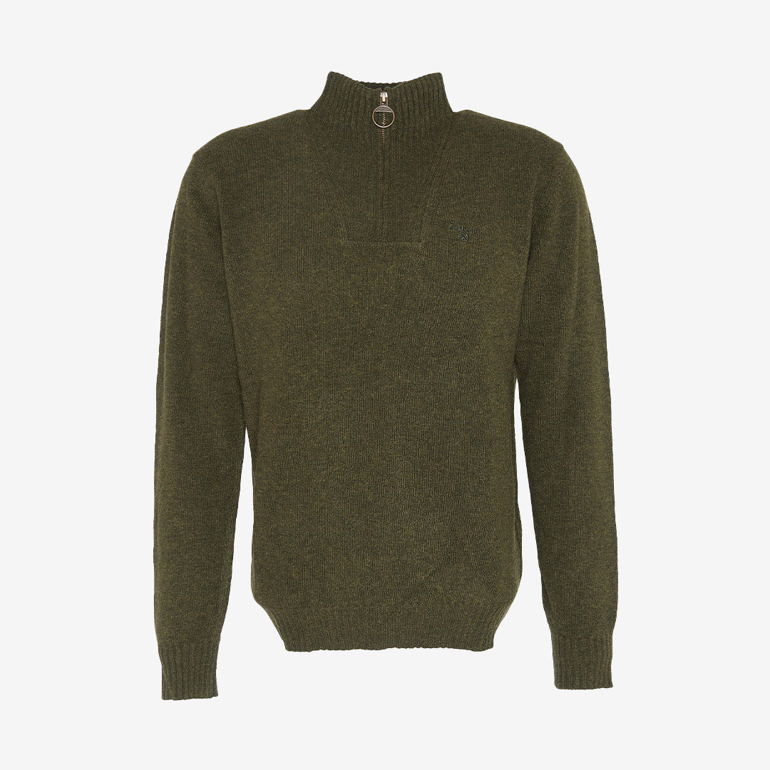 Barbour Essential Lambswool Half Zip Knitted Jumper