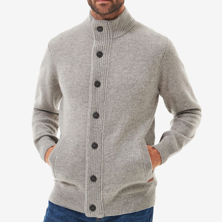 Barbour Essent Patch Zip Through Knitted Jumper