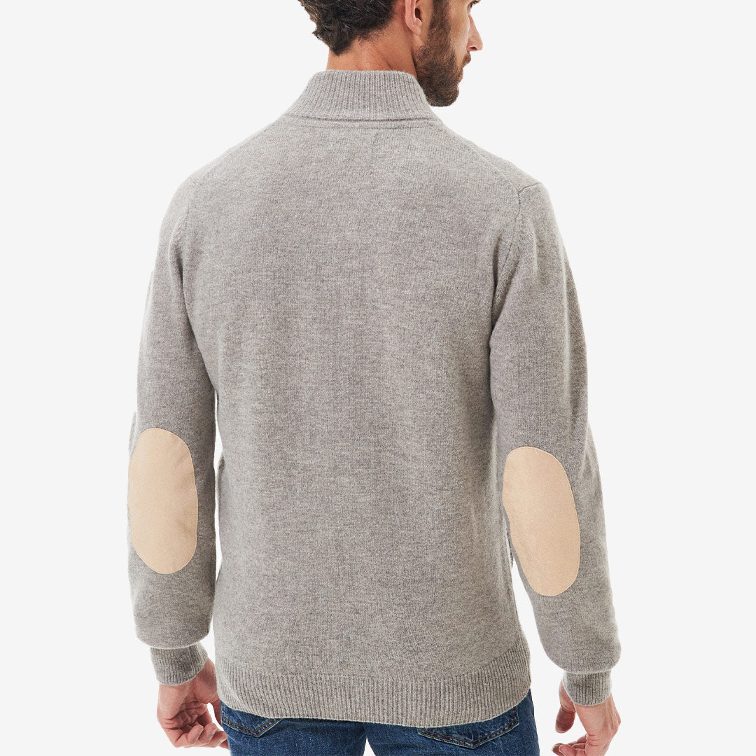 Barbour Essent Patch Zip Through Knitted Jumper