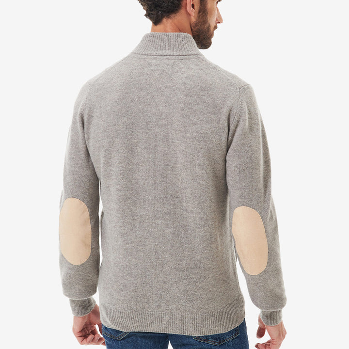 Barbour Essent Patch Zip Through Knitted Jumper