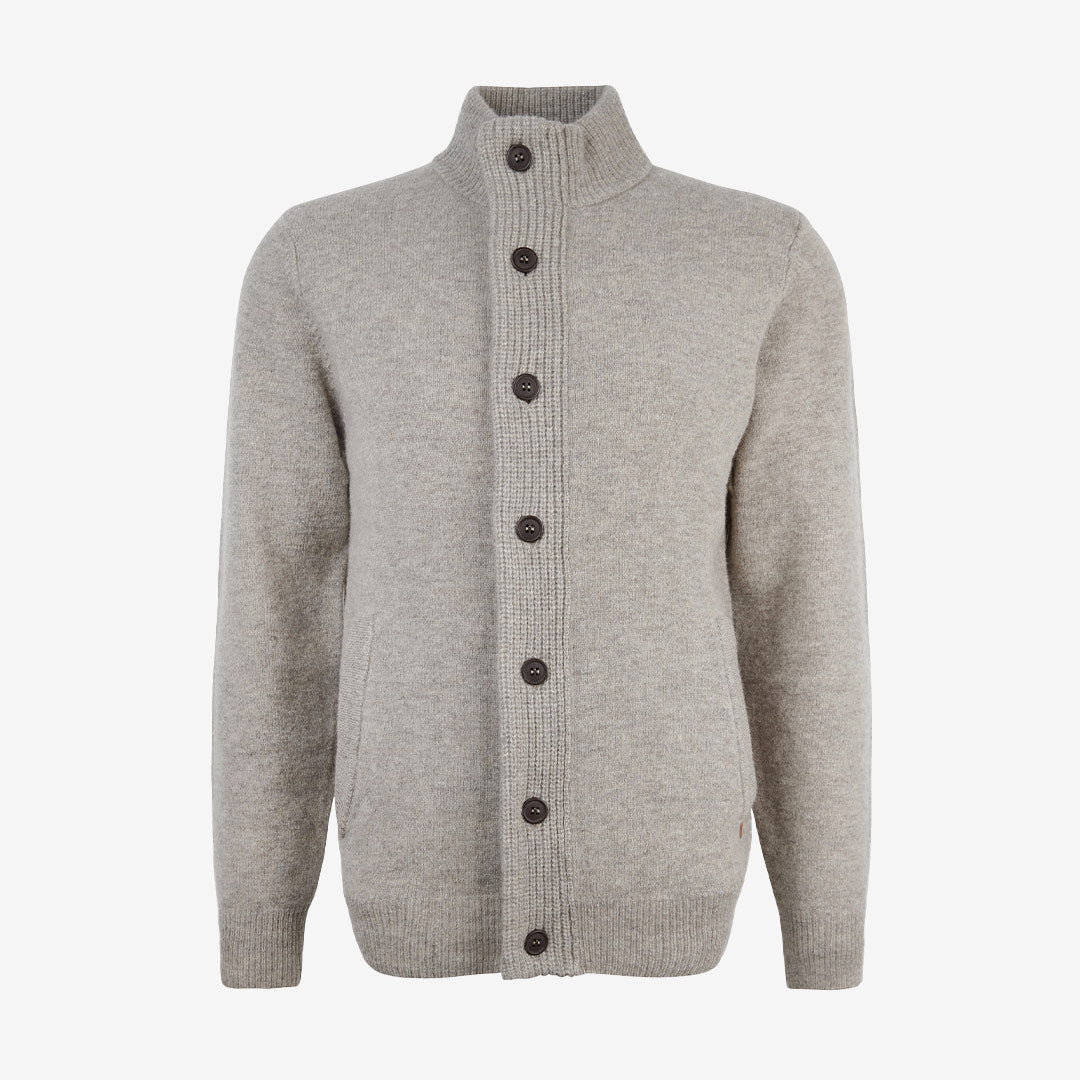 Barbour Essent Patch Zip Through Knitted Jumper