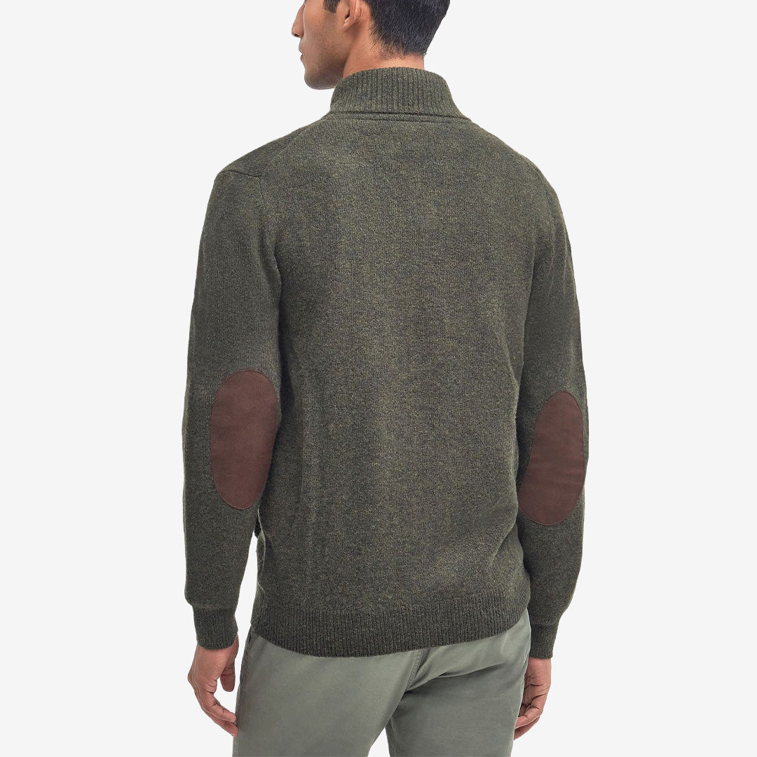 Barbour Essent Patch Zip Through Knitted Jumper