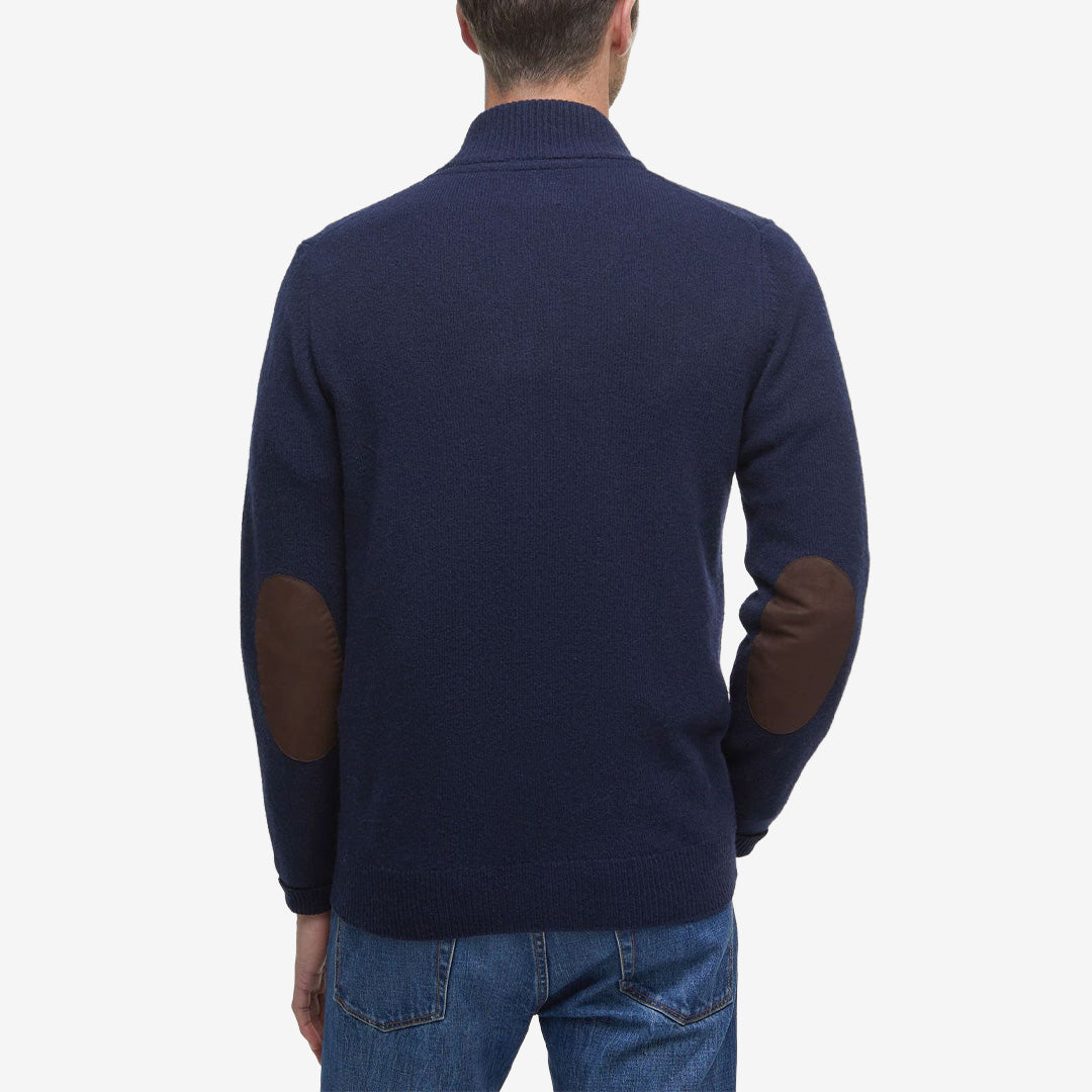 Barbour Essent Patch Zip Through Knitted Jumper