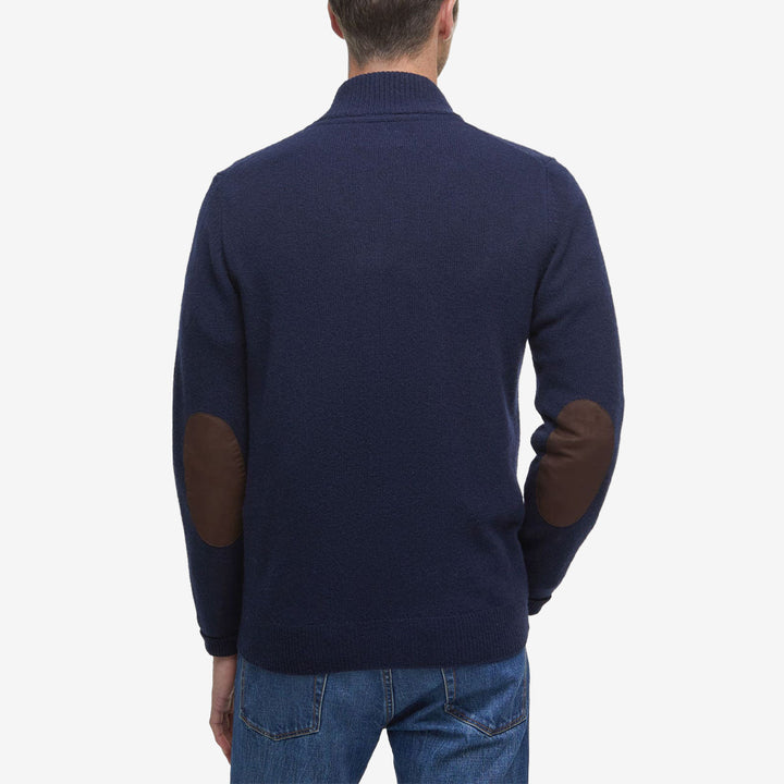 Barbour Essent Patch Zip Through Knitted Jumper