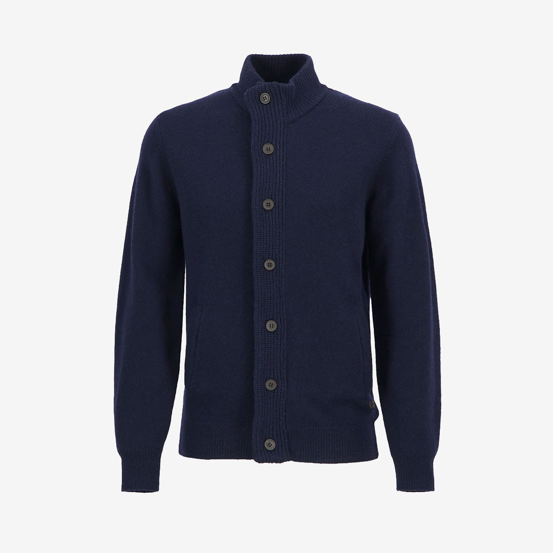 Barbour Essent Patch Zip Through Knitted Jumper