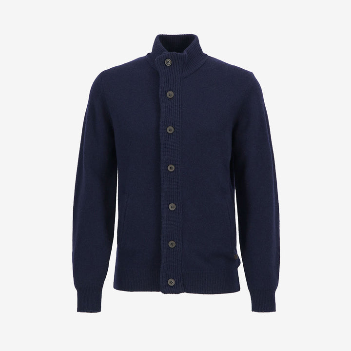 Barbour Essent Patch Zip Through Knitted Jumper