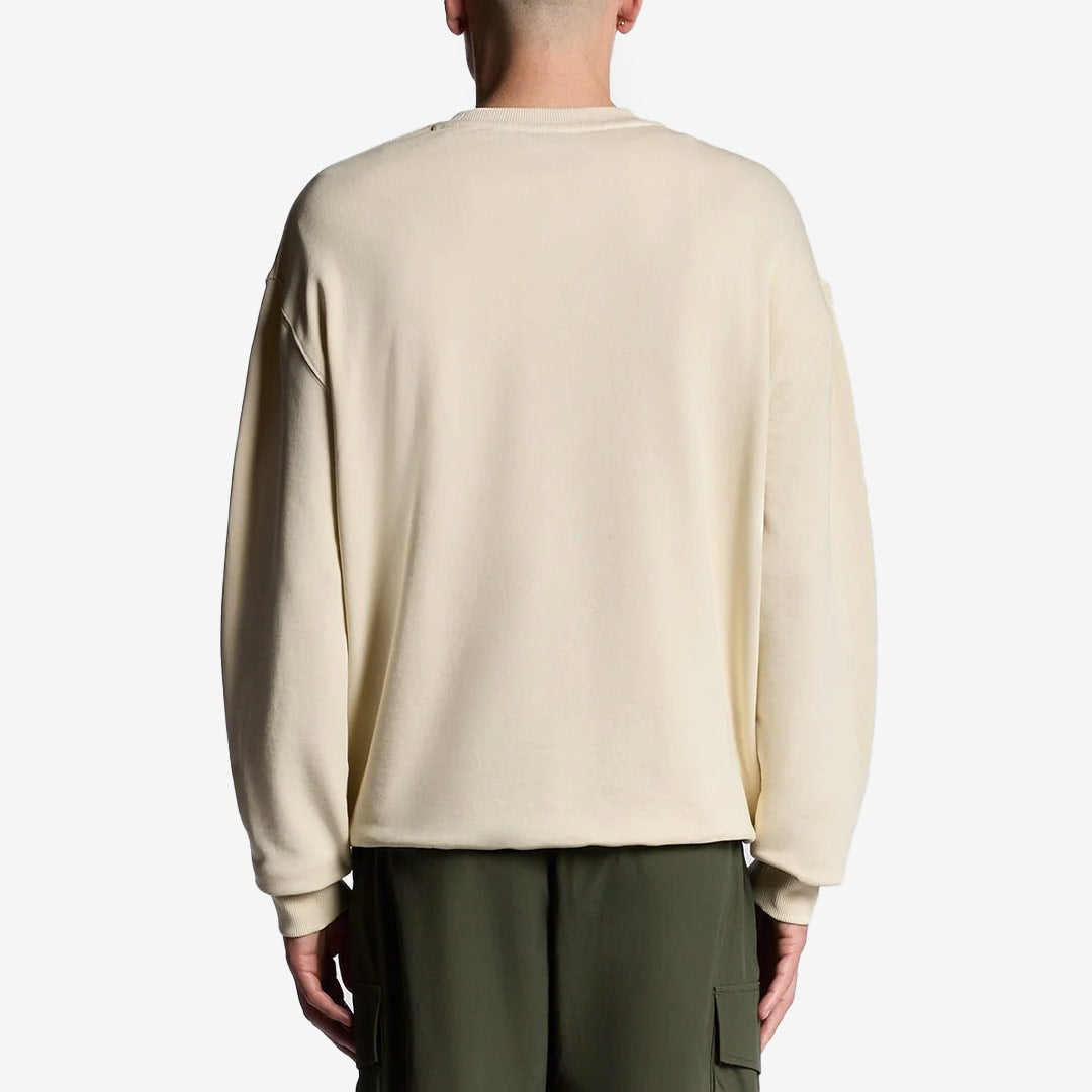 Script Brushback Crew Neck Sweatshirt
