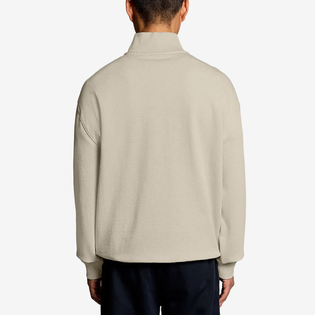Script Heavyweight Loopback Quarter Zip Sweatshirt
