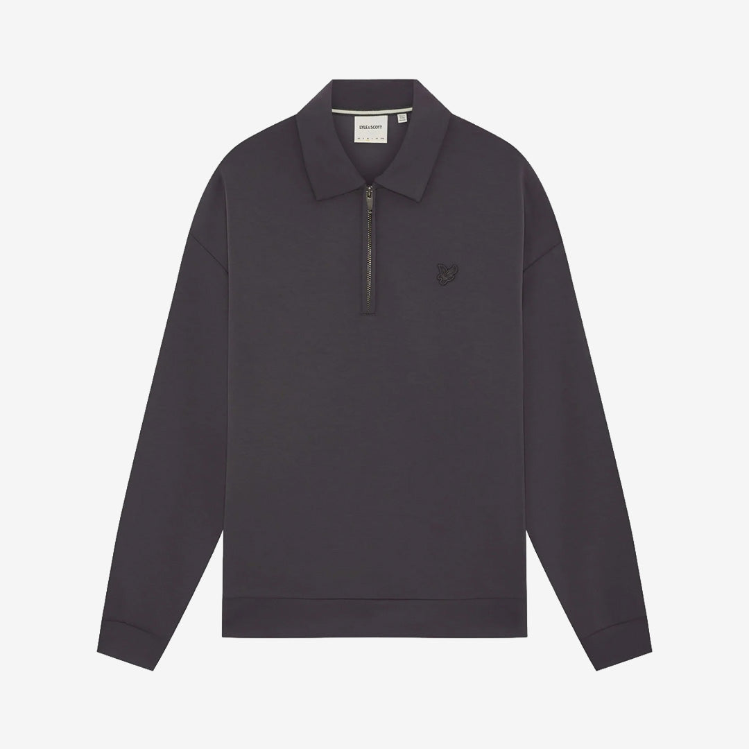 Relaxed Collared Interlock Sweatshirt