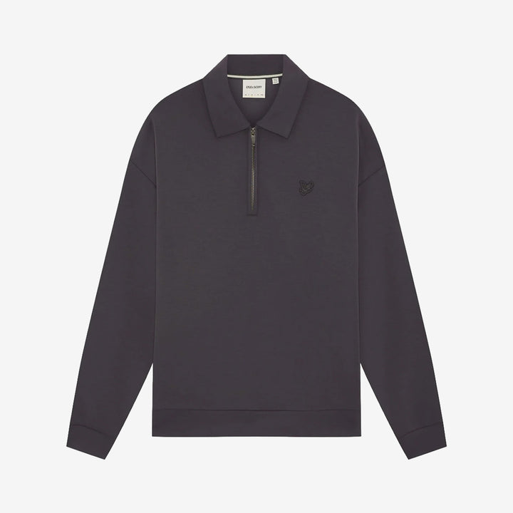 Relaxed Collared Interlock Sweatshirt