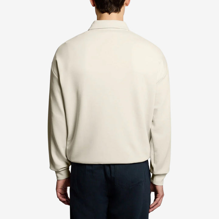 Relaxed Collared Interlock Sweatshirt