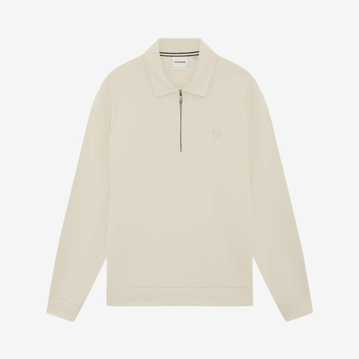 Relaxed Collared Interlock Sweatshirt