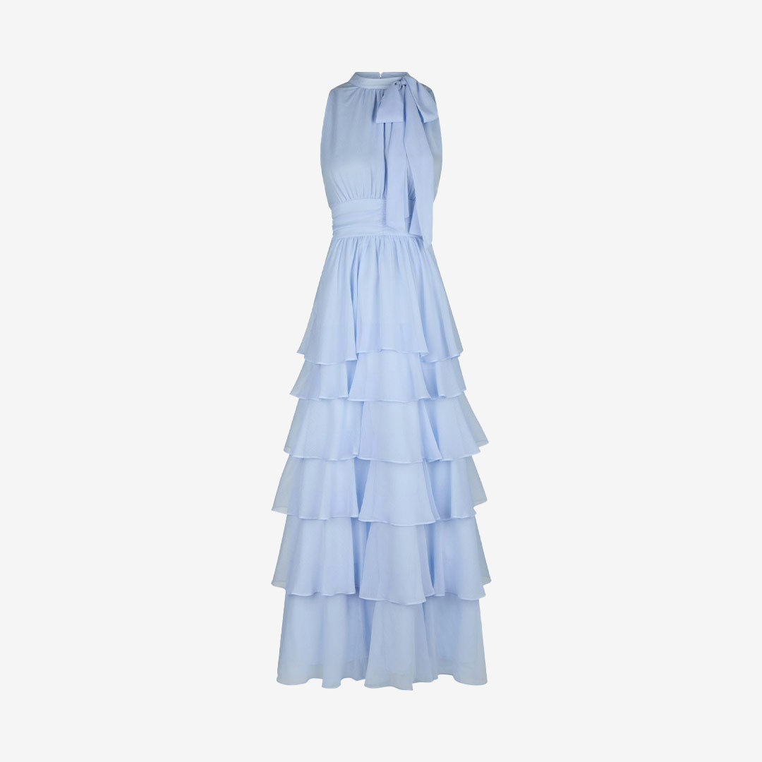 Marli Solid Chiffon Dress