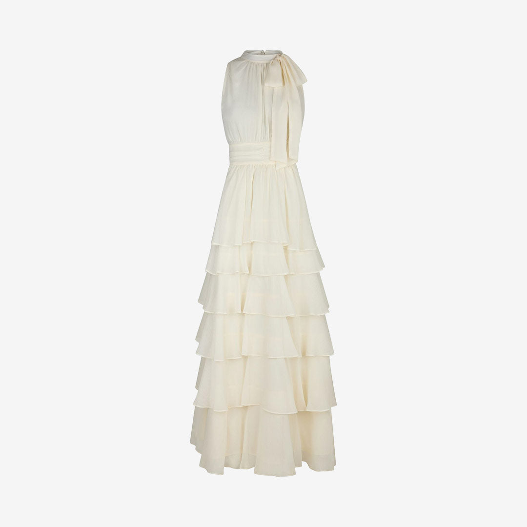 Marli Solid Chiffon Dress