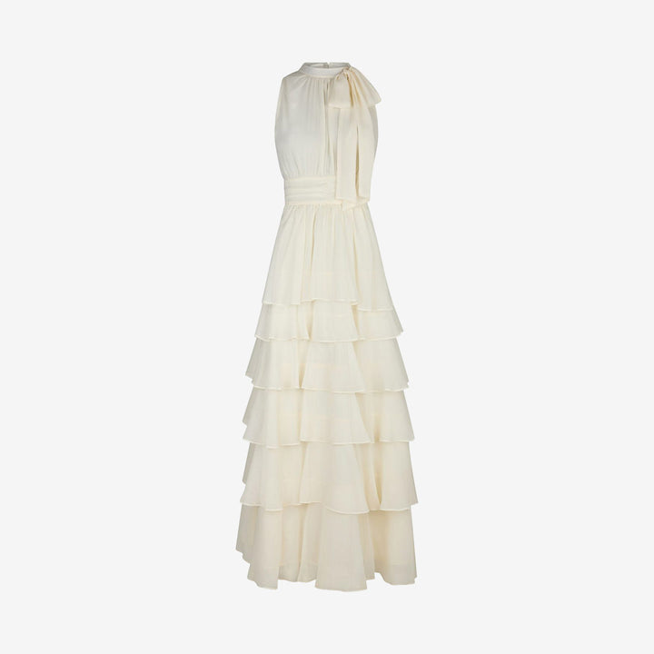 Marli Solid Chiffon Dress