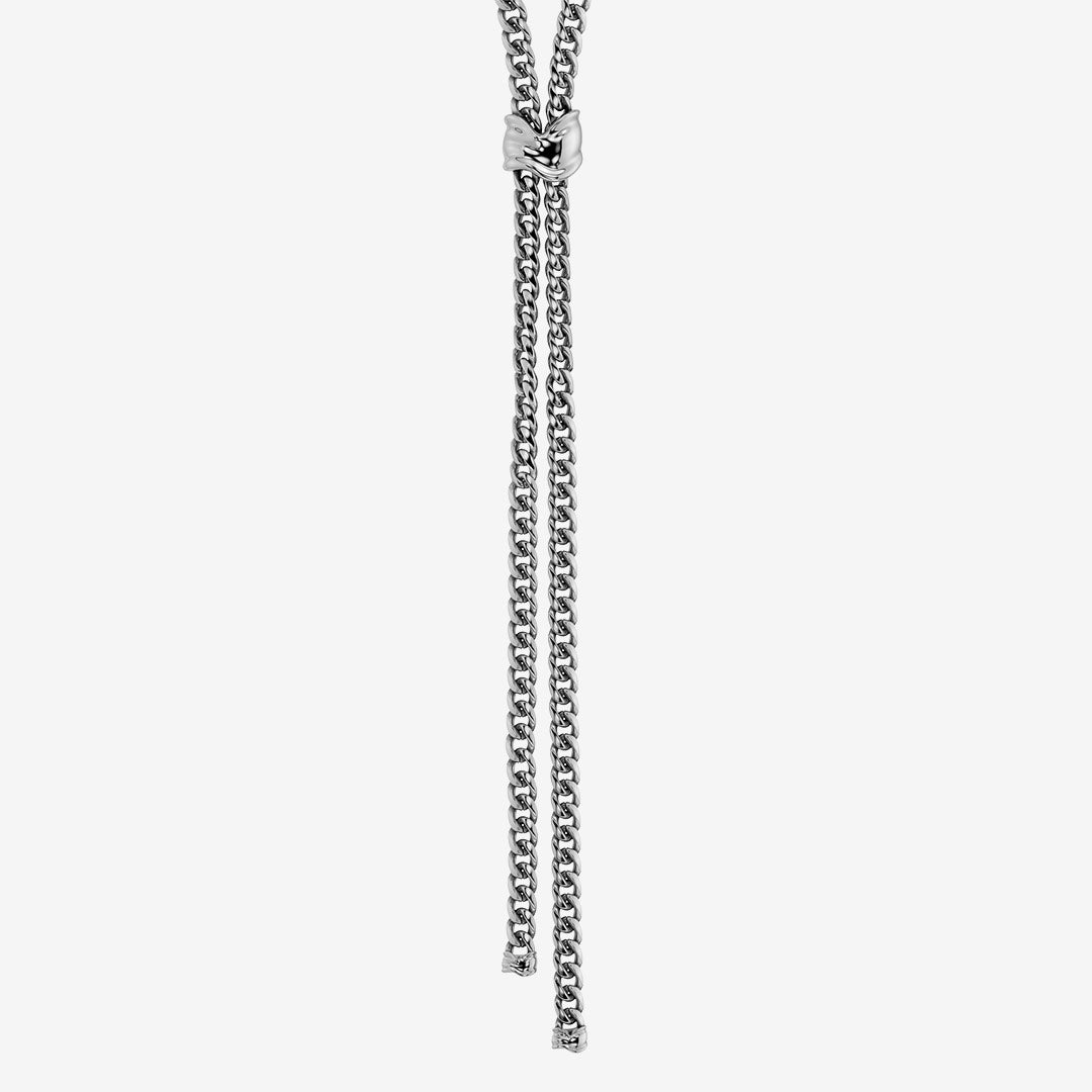 Melted Necklace Y Steel