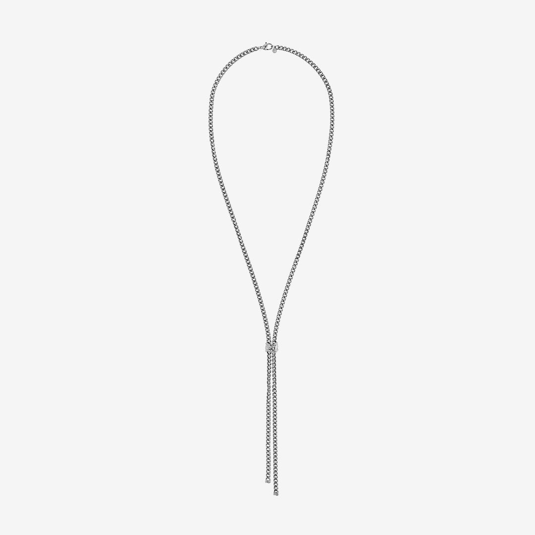 Melted Necklace Y Steel