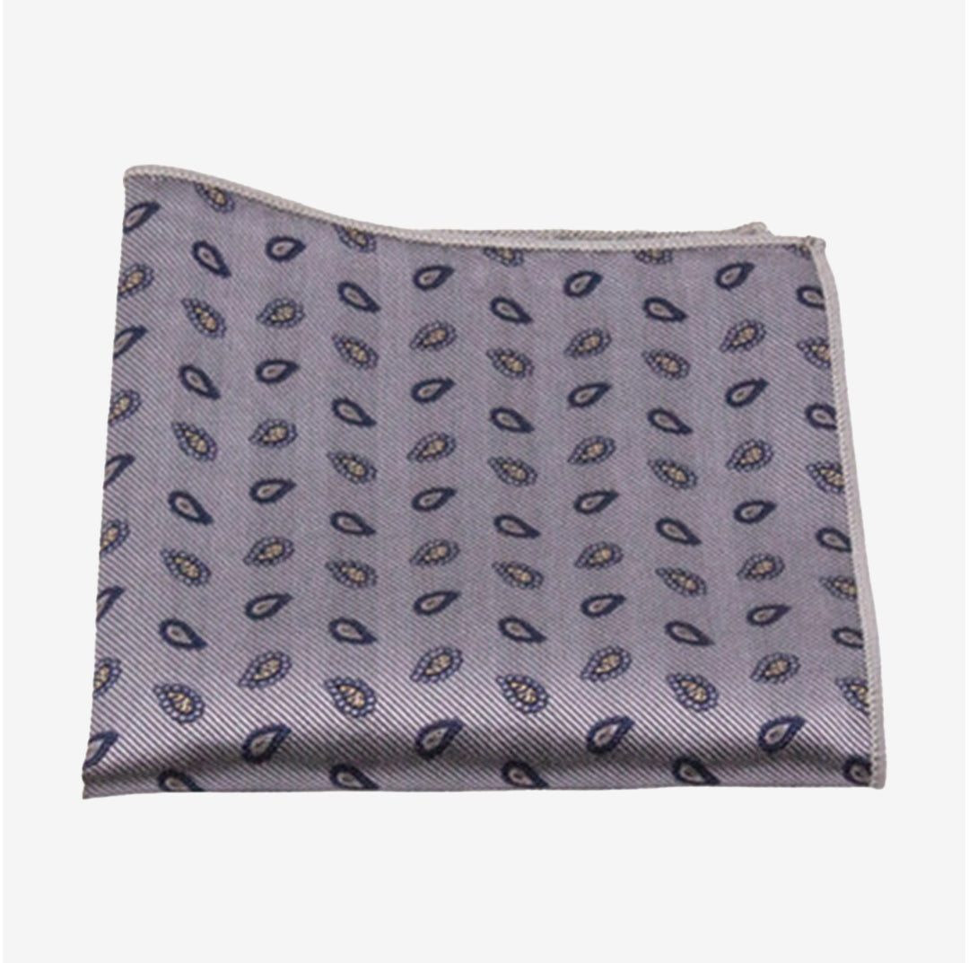 Grå bröstnäsduk i siden – Åsnen Hankie N414