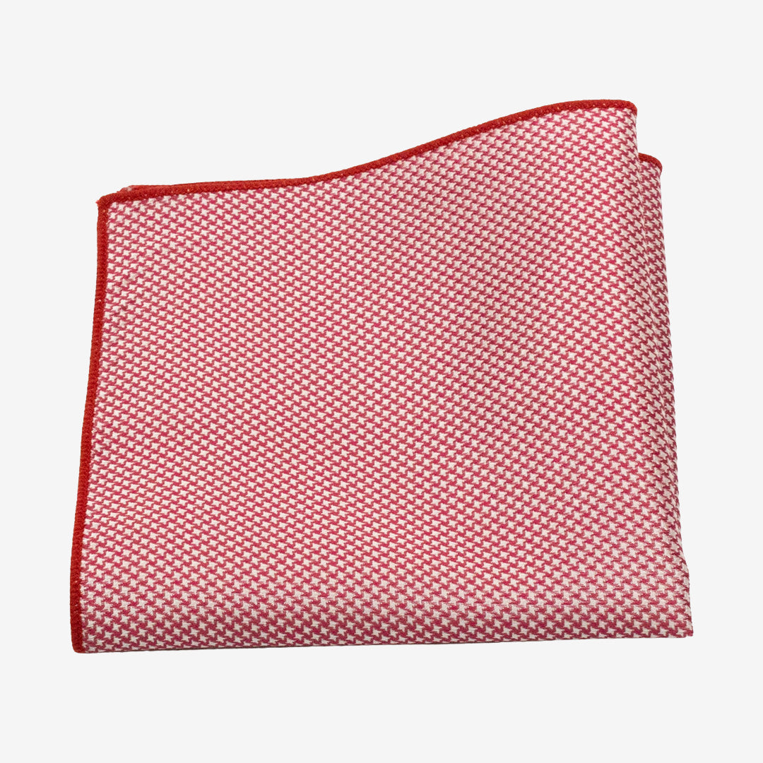 7East Derby mönstrad näsduk 18x18 cm Red N437