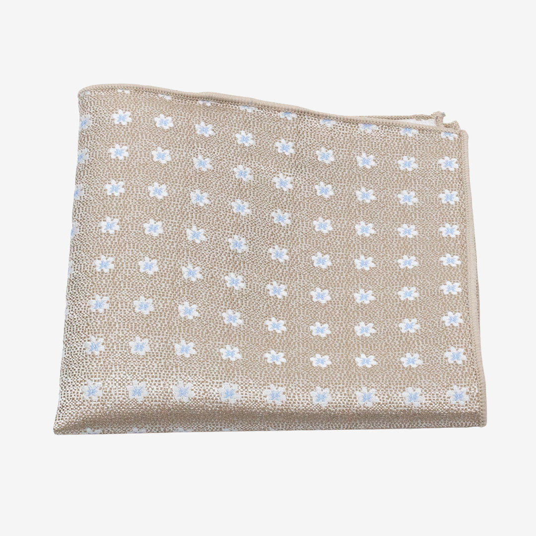 7East Blackpool mönstrad näsduk 18x18 cm Sand N449