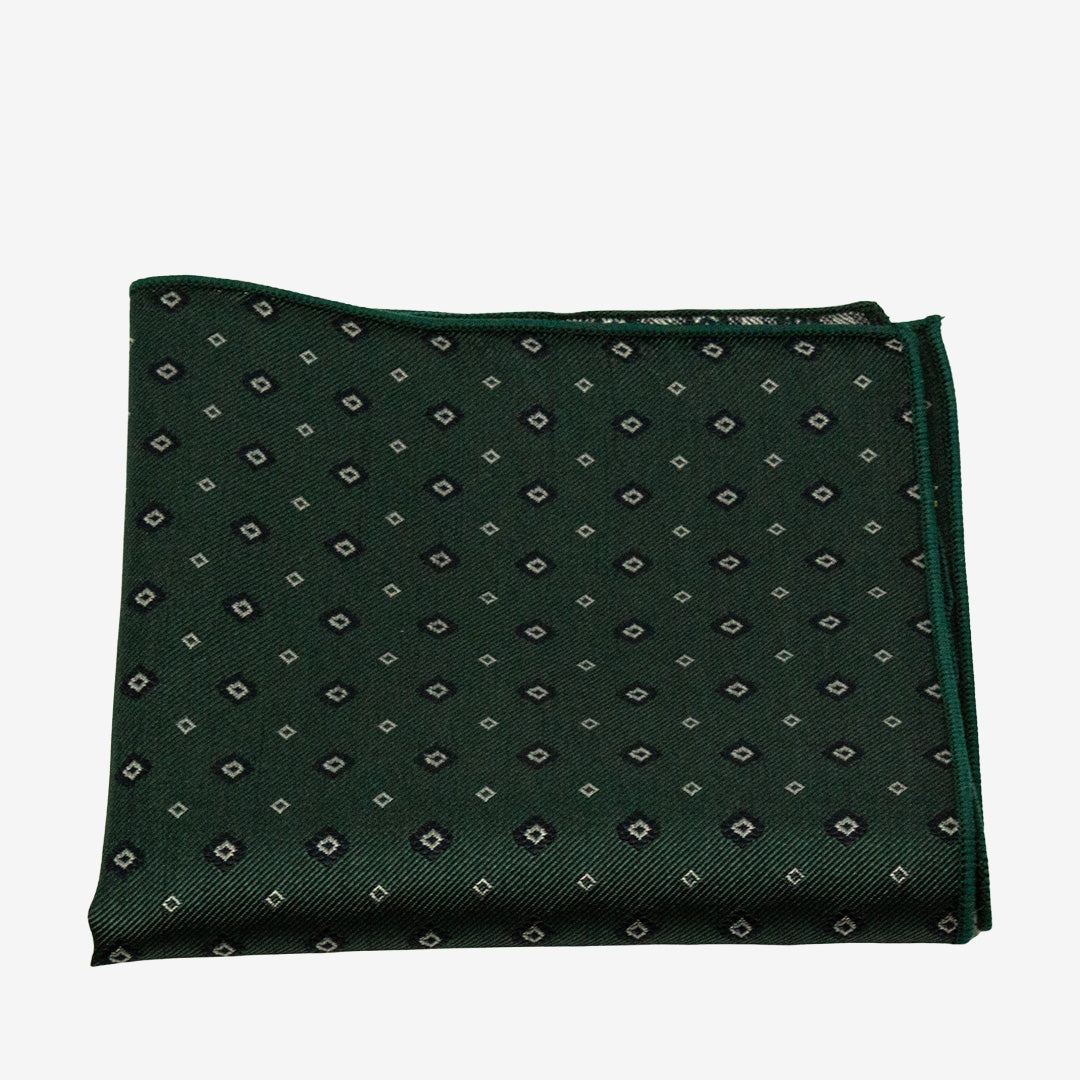 Seven East Kolding Hankie näsduk i Green i 100% siden, 18 x 18 cm.