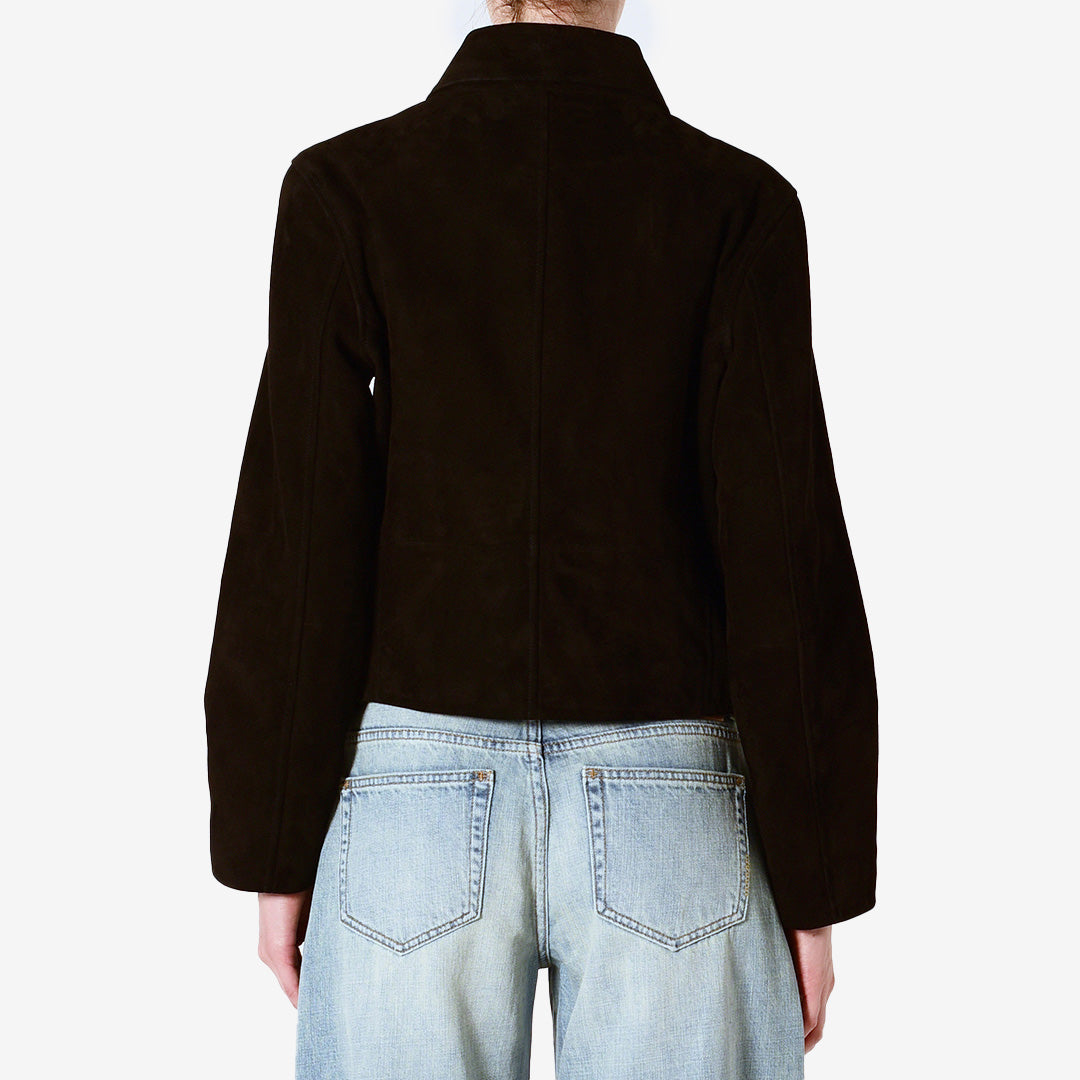 SUEDE ZIP JACKET
