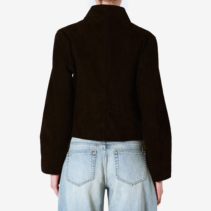 SUEDE ZIP JACKET
