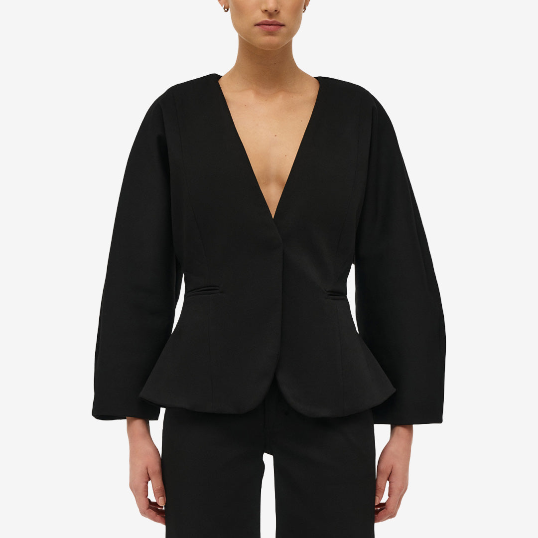 Sculpt Scuba Jacket Black svart jacka i stretchig scuba-kvalitet